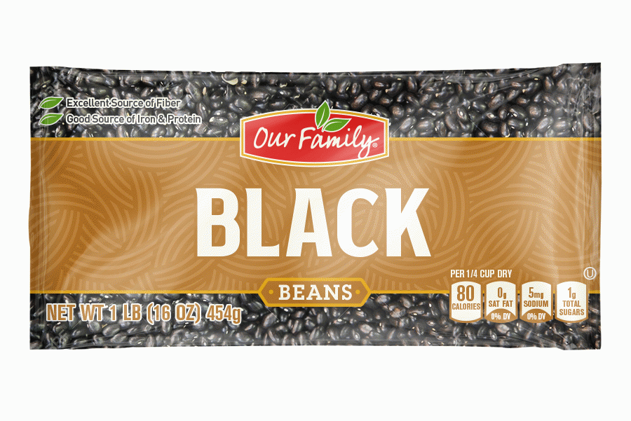 Our Family  black beans, double cleaned Full-Size Picture